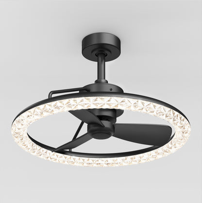 Carat 23" LED Modern Ceiling Fan with Remote Control