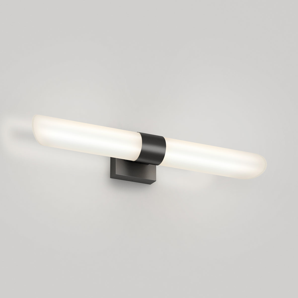 The Artika Wilton 27-in LED Vanity Light Bar features adjustable white lighting with a frosted tube and sleek black base for modern bathrooms.