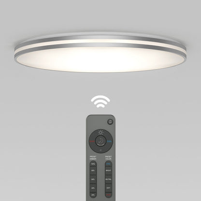 Artika GLOW 30″ LED Flush Mount Ceiling Light 5 CCT, pairs wirelessly with included remote.