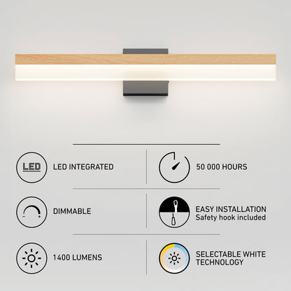 Neil 27-in (69 cm) Integrated LED Vanity Light Bar for Bathroom