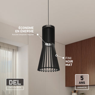 Artika’s Kiyo modern LED pendant light 3 CCT brightens kitchens; energy efficient with 5-year warranty labels included.