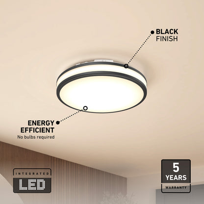 Hemisphere 15 in. LED flush mount light 5 CCT