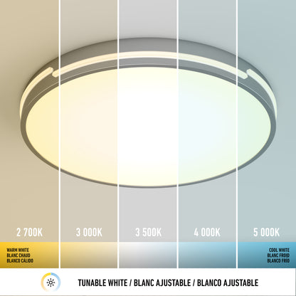 Delray lámpara de techo LED moderno 15.7 in. 5 CCT