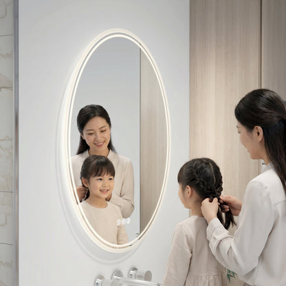 Corby 22 in. x 28 in. LED mirror 3 CCT with defogger