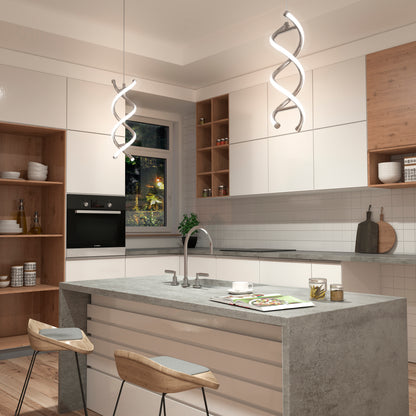 DNA LED pendant light