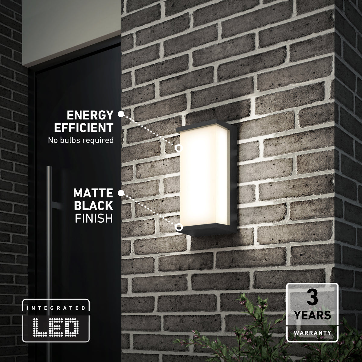 Faro modern LED indoor-outdoor wall light 3 CCT