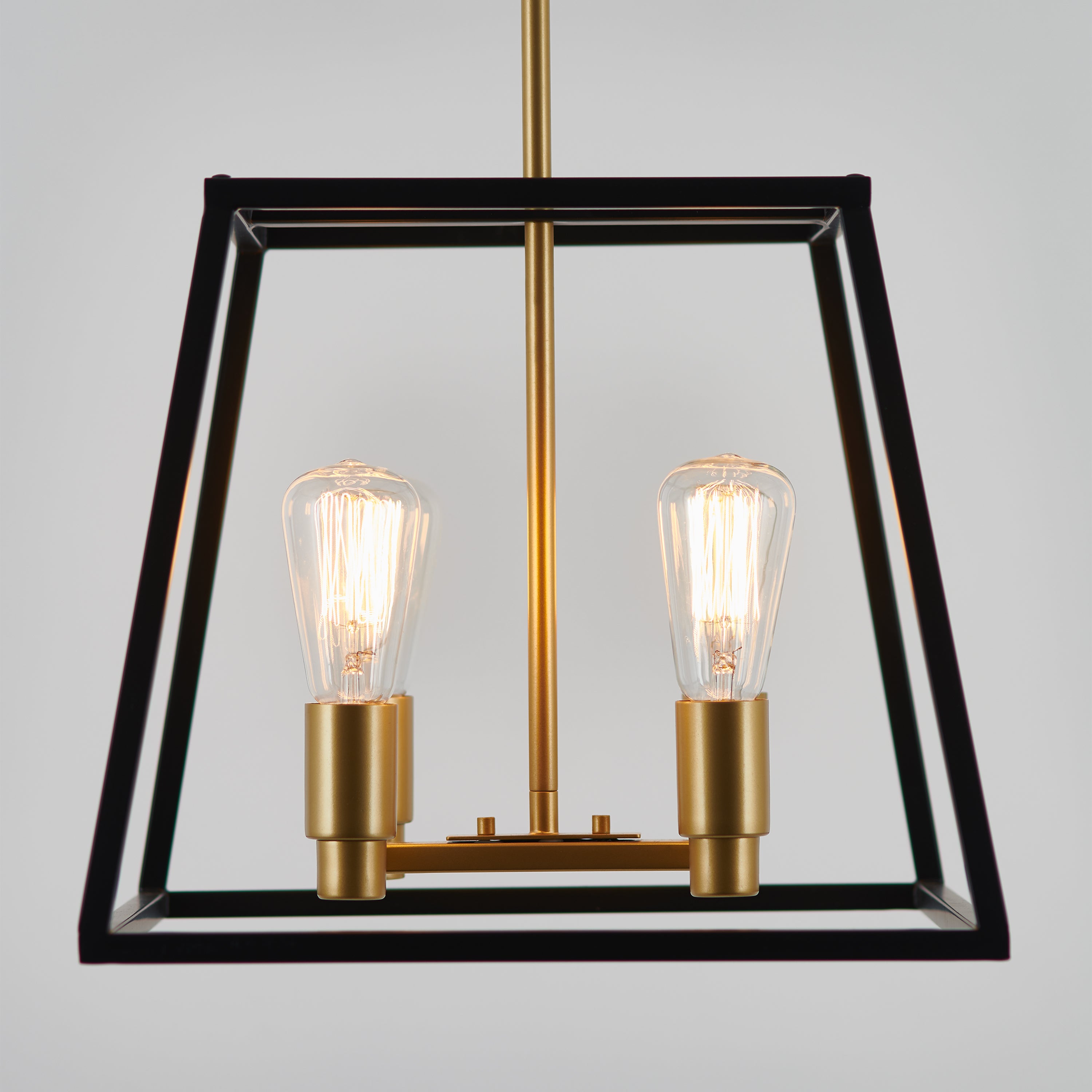 Carter Square 4-light Chandelier in Black | Artika Canada