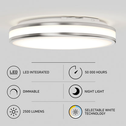 Hemisphere 15 in. LED flush mount light 5 CCT