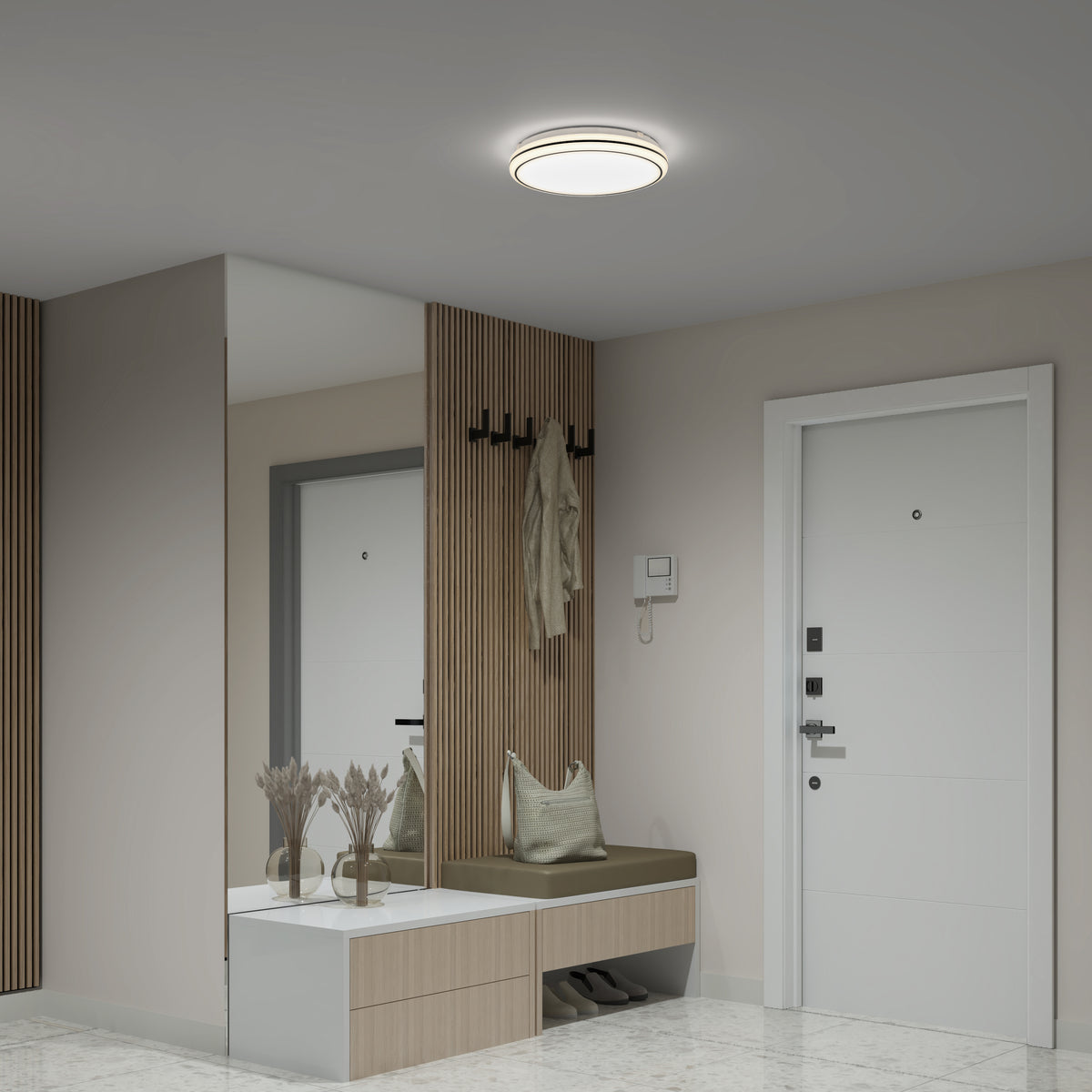 Emina 13 in. LED flush mount light 3 CCT