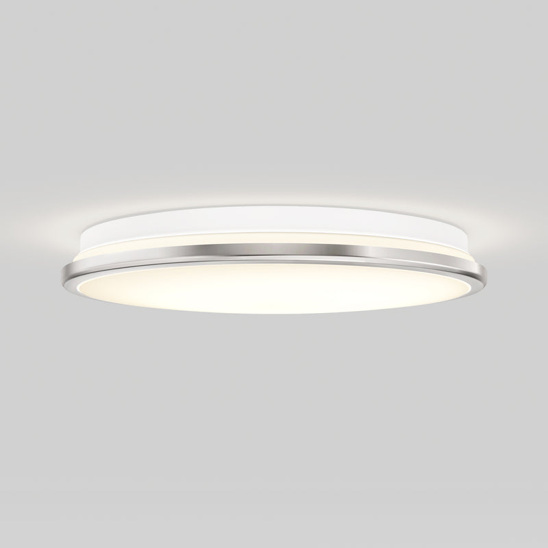 Vera 13 in. (33 cm) Modern LED Flush Mount Ceiling Light, Chrome