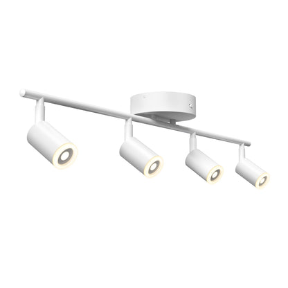 Artika Asher 32 in. 4-Light LED Track Light features 3CCT and four adjustable spotlights for versatile, ceiling-mounted lighting.