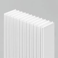 Artika AXEN Shilap 48 in. MDF wall panels (12-pack) create a modern geometric look with vertical, ready-to-paint shiplap design.