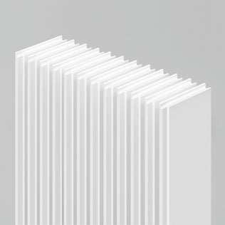 Artika AXEN Shilap 48 in. MDF wall panels (12-pack) create a modern geometric look with vertical, ready-to-paint shiplap design.