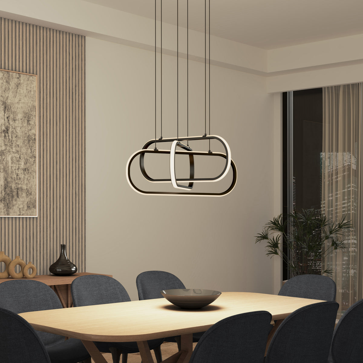 Lewis lámpara suspendida moderno LED 3 CCT