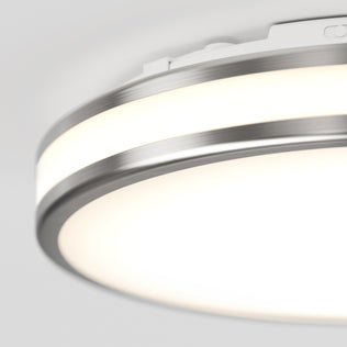 Artika Hemisphere 15″ Modern LED ceiling light with brushed trim, glowing diffuser, and adjustable 5 CCT brightness.