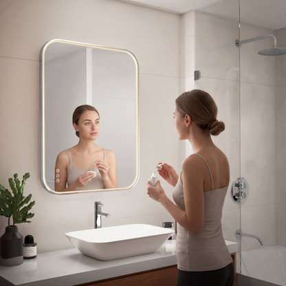 Royce Dimmable LED Mirror, 3 CCT, Horizontal and Vertical Mount