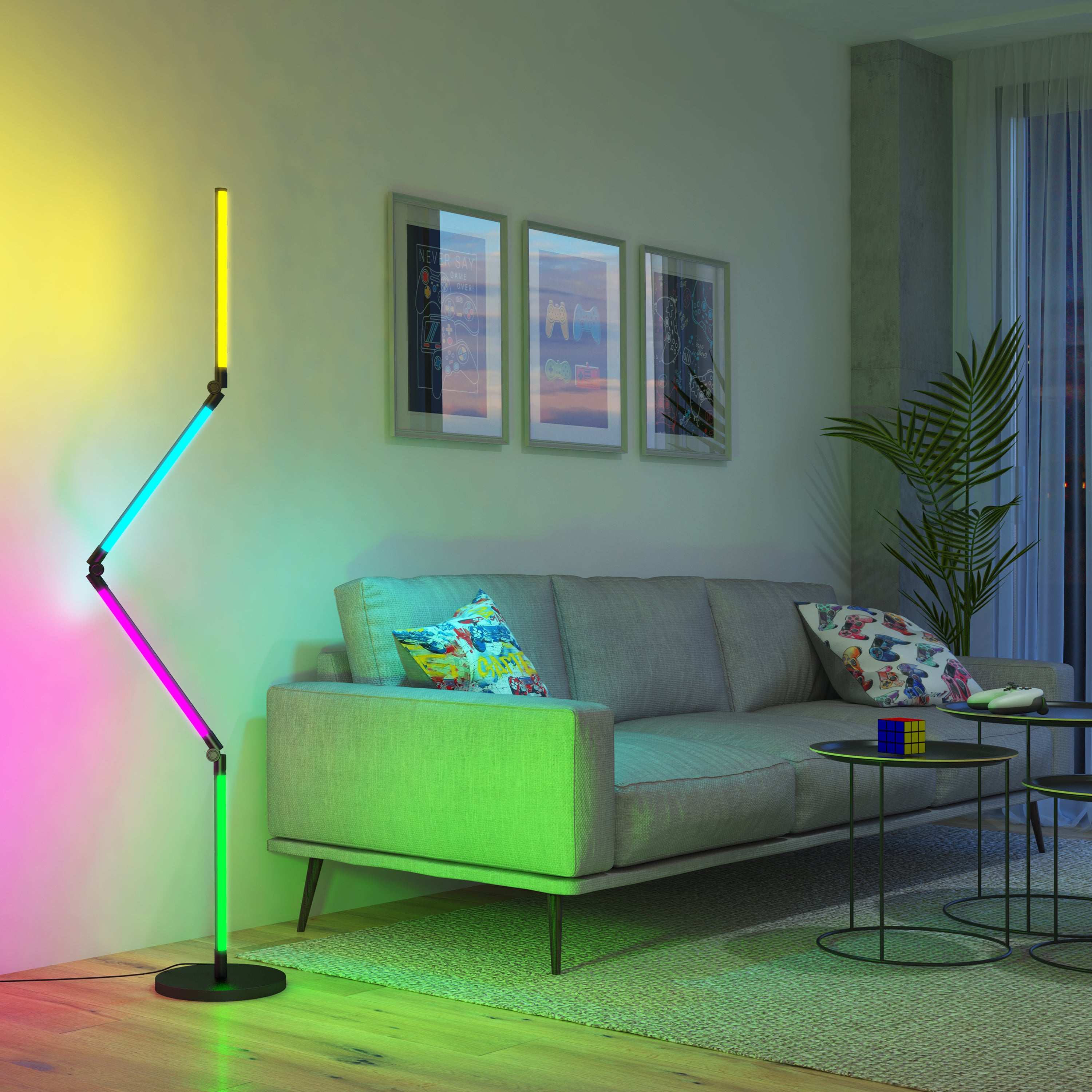 Fitch LED floor lamp in Matte Black | Artika Canada