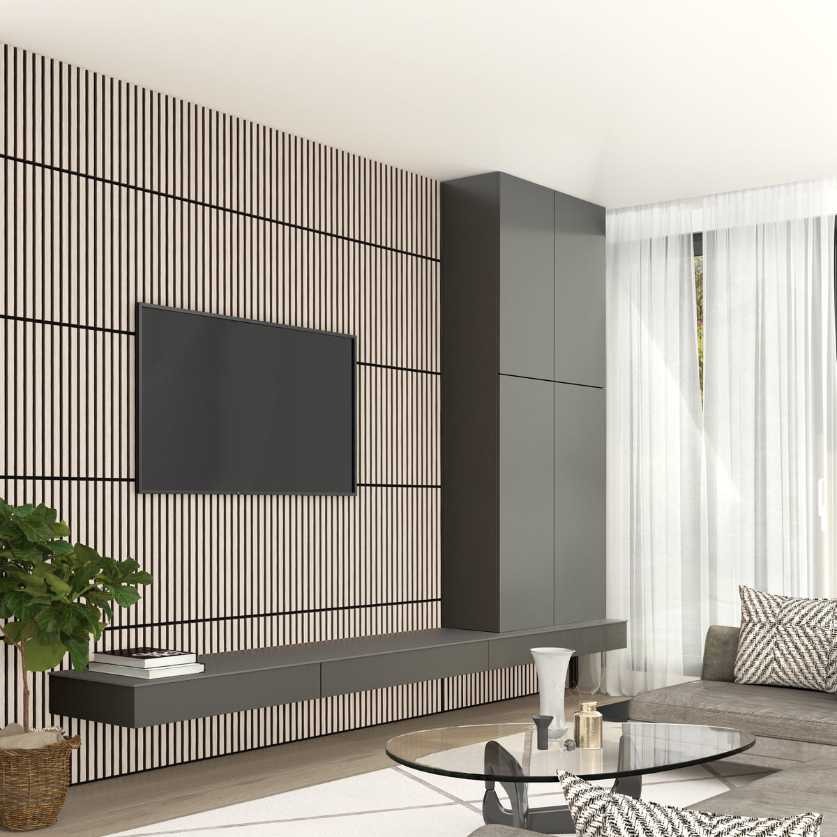 Sonolok 15.5 ft sound-absorbing wall panel kit (4-pack)