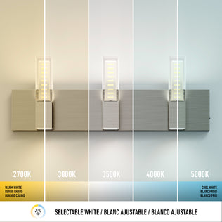 Artika Hologram LED vanity light offers 5 CCTs, dimmable, ideal for bathroom mirrors with warm to cool white lighting.