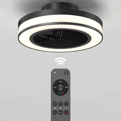 The Artika Elton 19.4 in. LED modern ceiling fan features 3 speeds, a remote with fan, timer, and light controls, plus Wi-Fi for wireless operation.