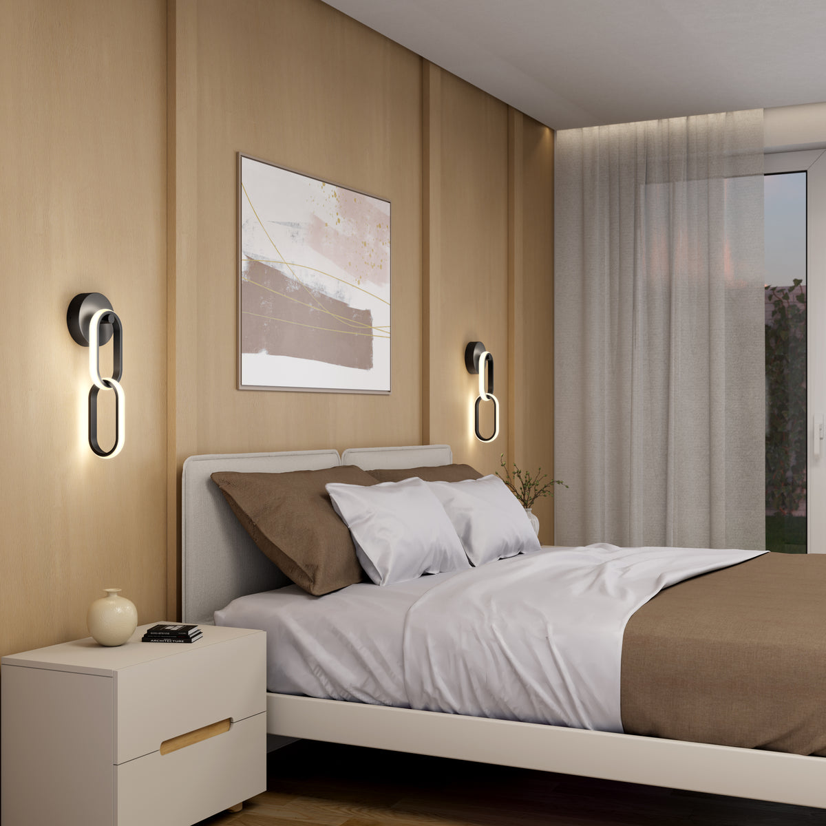 Catena lámpara de pared LED moderno 5 CCT