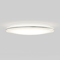 The Artika Astrid 16.5 in. LED flush mount light features 5 CCT, dimming, a white diffuser, and metallic trim.