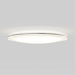 The Artika Astrid 16.5 in. LED flush mount light features 5 CCT, dimming, a white diffuser, and metallic trim.
