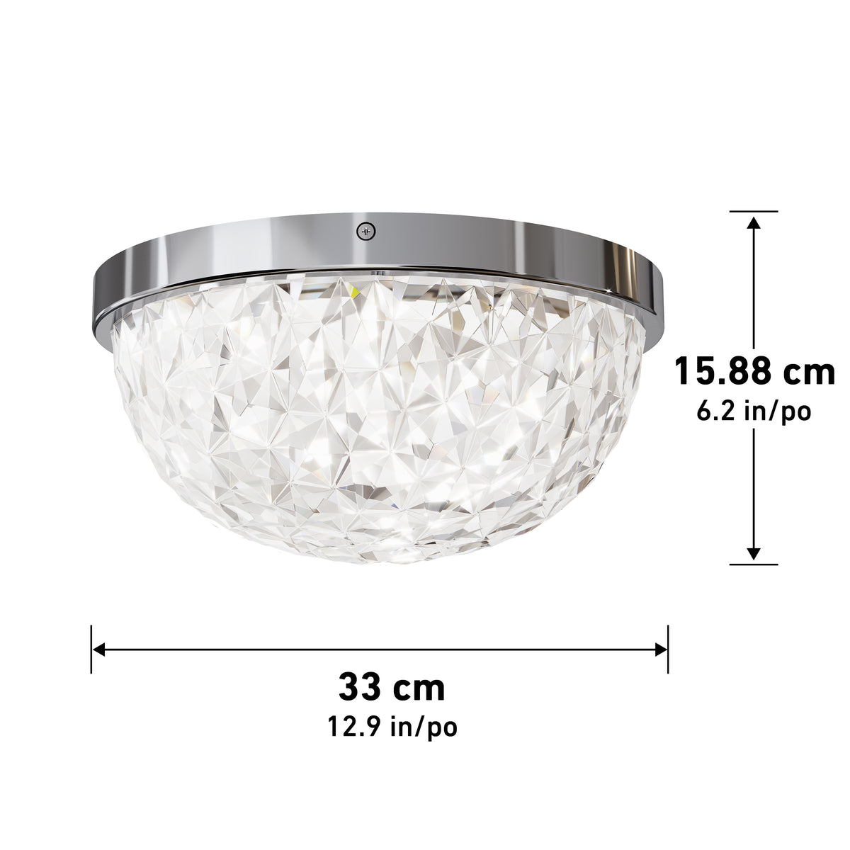 Carat plafonnier à DEL moderne 33 cm (13 po)