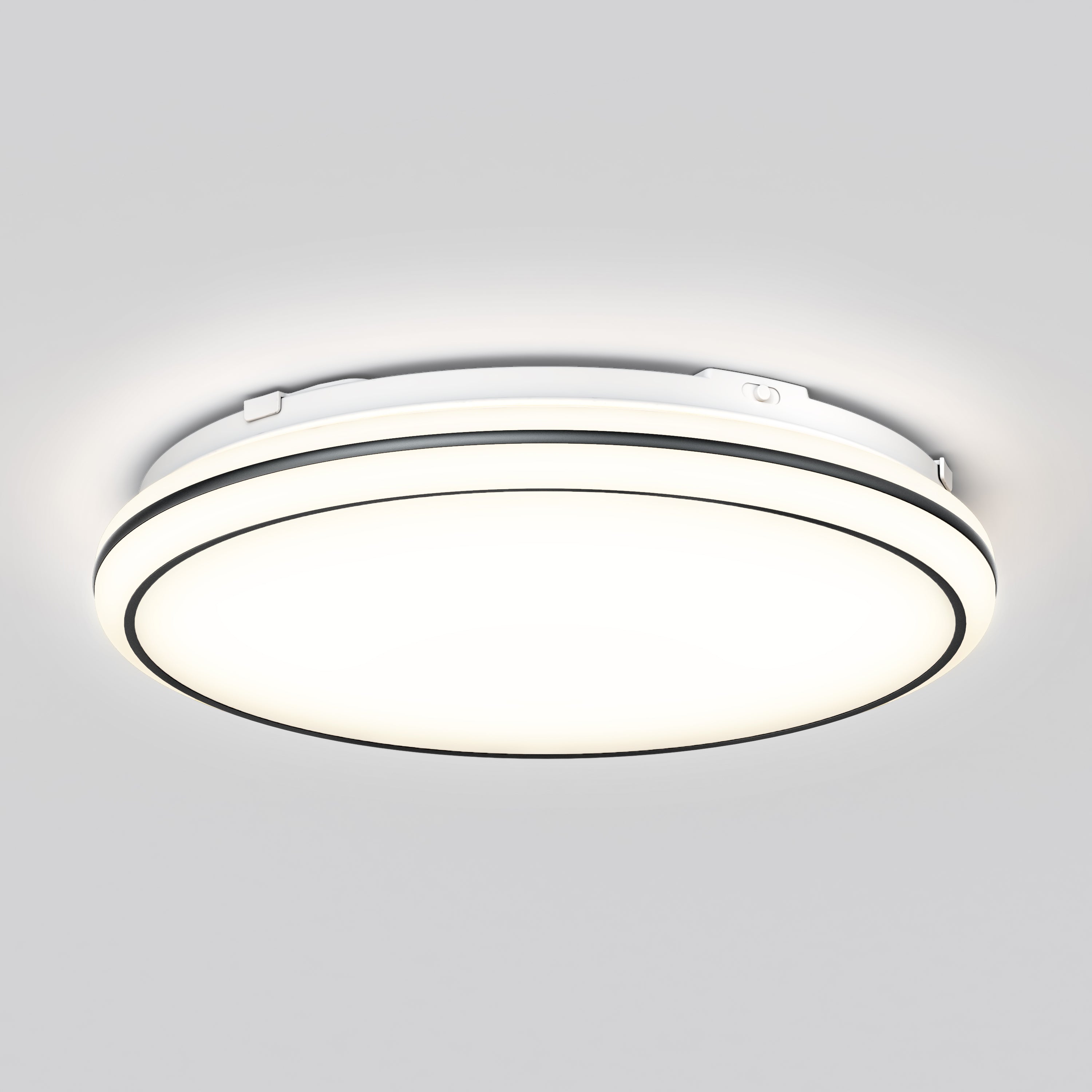 Emina 13 in. LED flush mount light in Black | Artika Canada