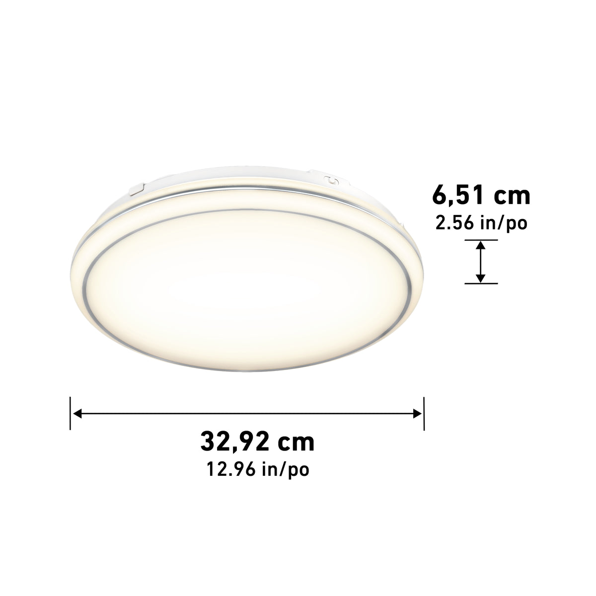Emina 13 in. LED flush mount light 3 CCT