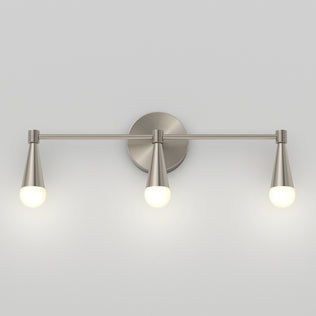 The Artika Wayden LED mid-century vanity light (3 CCT) is perfect for bathroom walls with its brushed metal and frosted glass design.