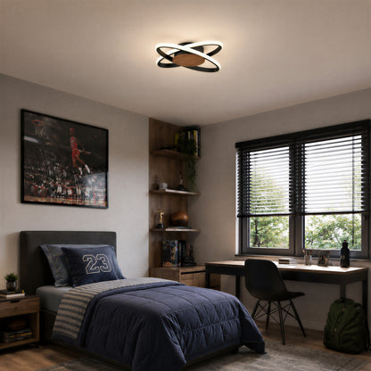 Atomic 15 in. (38 cm) Modern LED Flush Mount Ceiling Light 5 CCT