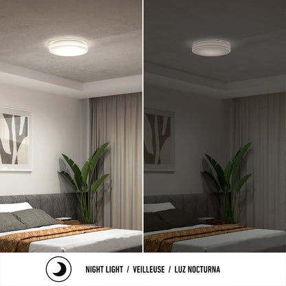 Hemisphere 15 in. LED flush mount light 5 CCT