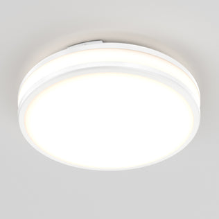 The Artika Hemisphere 15 in. LED Flush Mount Ceiling Light offers adjustable brightness for modern, flush lighting on any ceiling.