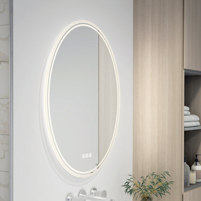 Corby 22 in. x 28 in. LED mirror 3 CCT with defogger