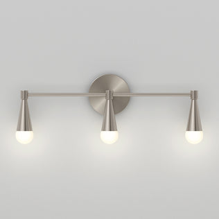 The Artika Wayden LED mid-century bathroom vanity light features 3 CCT, brushed nickel finish, and frosted covers.