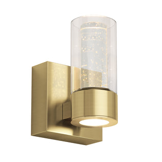 Artika Essence 1-light LED bathroom vanity light with clear bubble glass—ideal accent for any space.