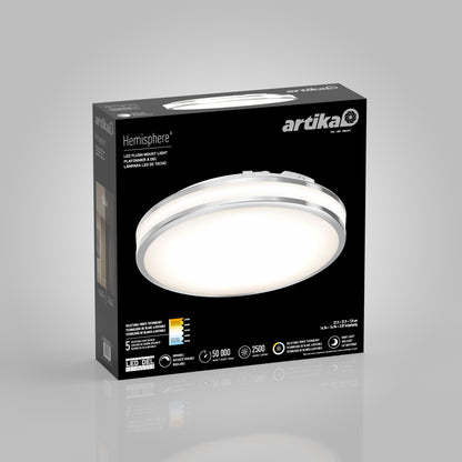 Hemisphere 15 in. LED flush mount light 5 CCT