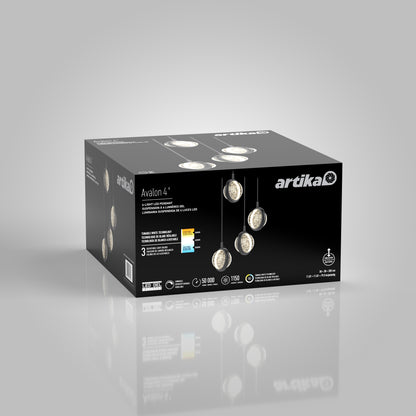 Avalon 4-light LED pendant
