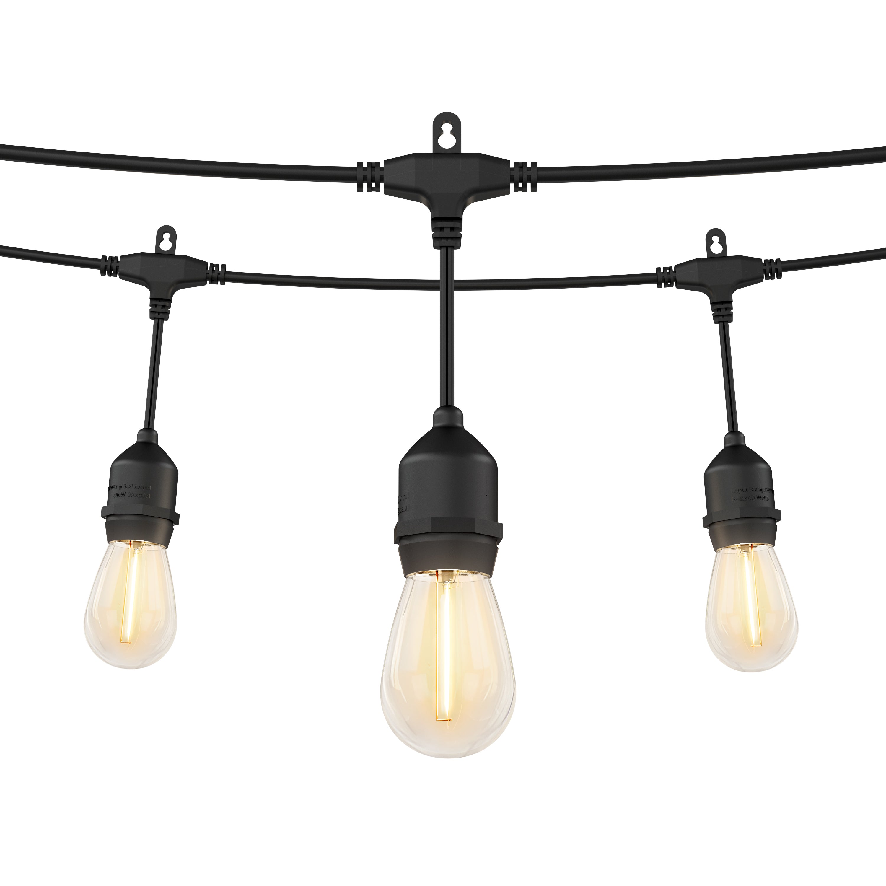 Artika Solar Blaze 20 LED ストリングライト Solar Blaze 20 LED Solar String Lights in Black | Artika Canada