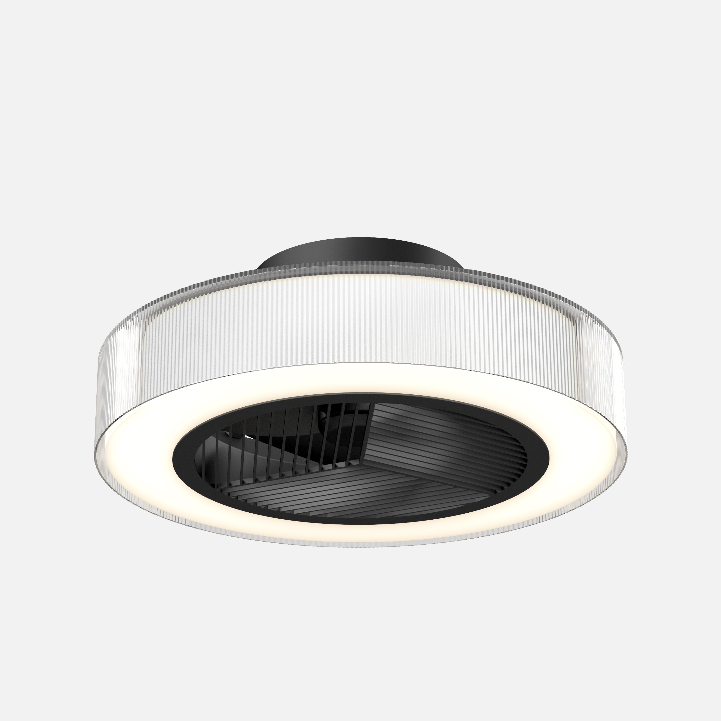 Groove 20 in. LED ceiling fan 3 speeds - in Matte Black | Artika