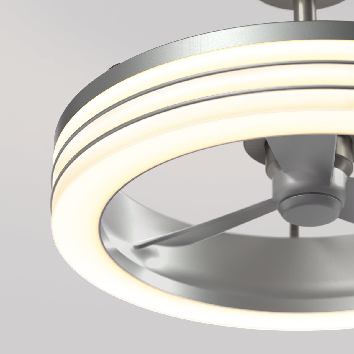 Horizon 58 cm (23 po) DEL moderne fandelier ventilateur de plafond avec lumière - télécommande incluse