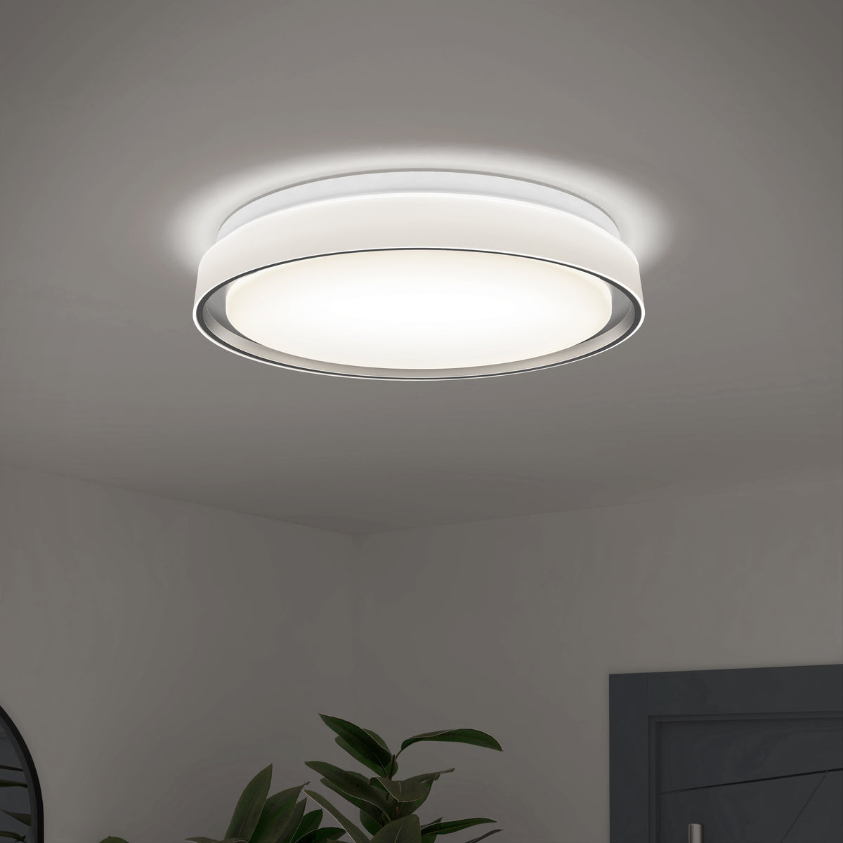 Niko 15 in. (39 cm) Modern LED Flush Mount Ceiling Light 5 CCT