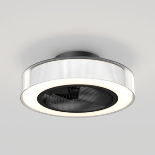 The Artika Groove 20 in. LED modern ceiling fan features a circular LED light ring, central black ventilation grille, and 3 speeds with remote control, shown ceiling-mounted against a plain white background.
