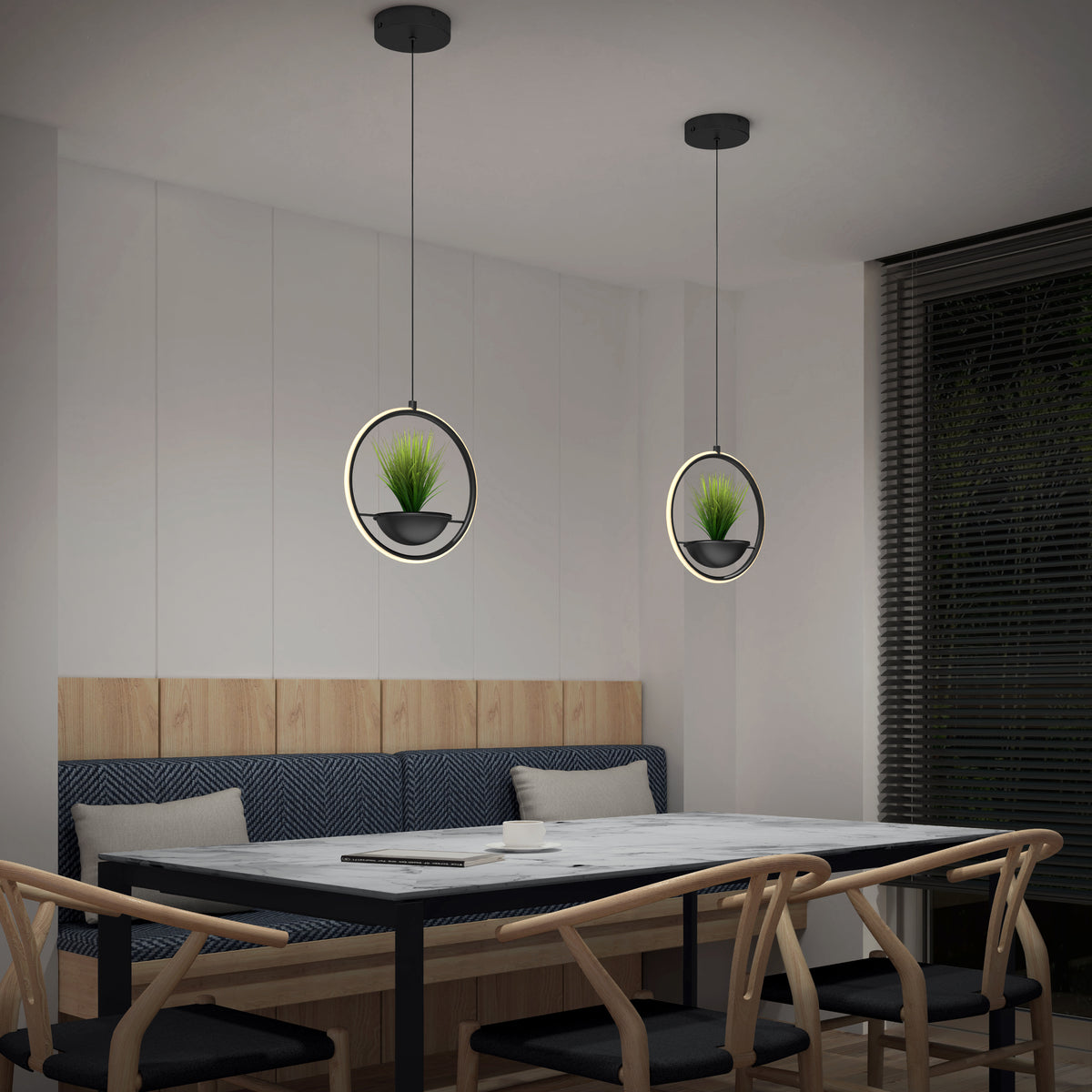 Colin LED modern planter pendant light 5 CCT
