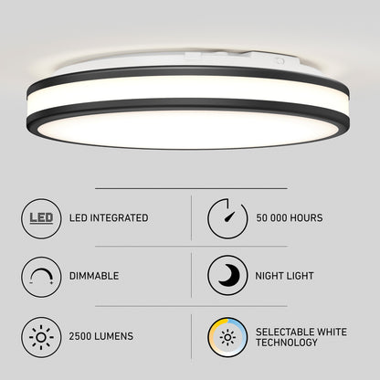 Hemisphere 15 in. LED flush mount light 5 CCT