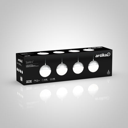 Sparkle lámpara suspendida LED de 4 luces