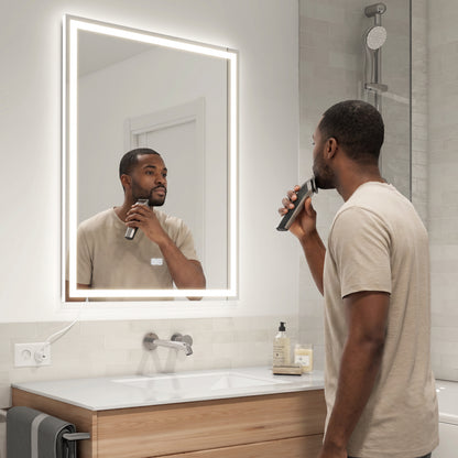 Aurea 24 in. x 31 in. (61 x 79 cm) Anti-Fog LED Bathroom Mirror