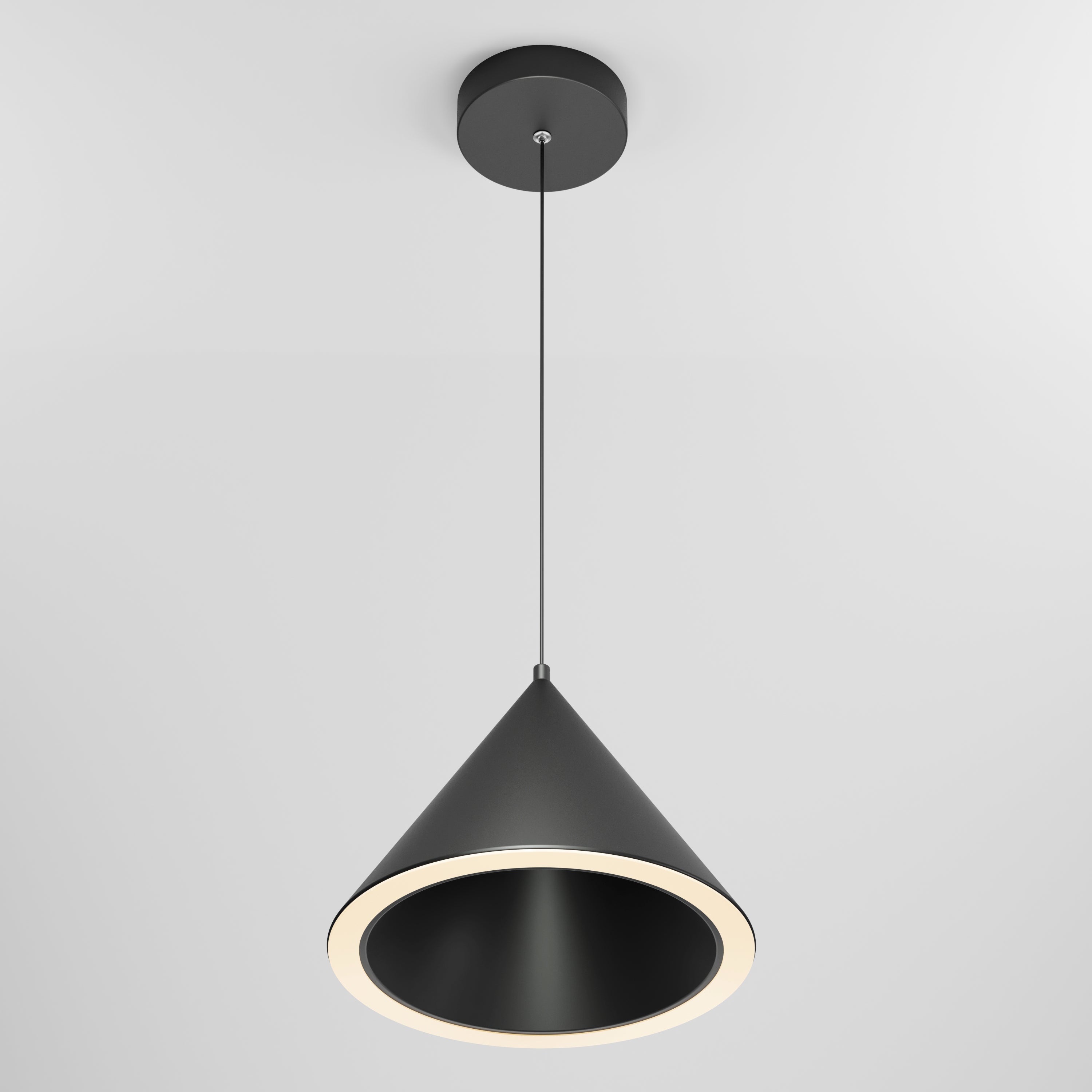 Denali modern LED pendant light 3CCT Matte in Matte Black | Artika