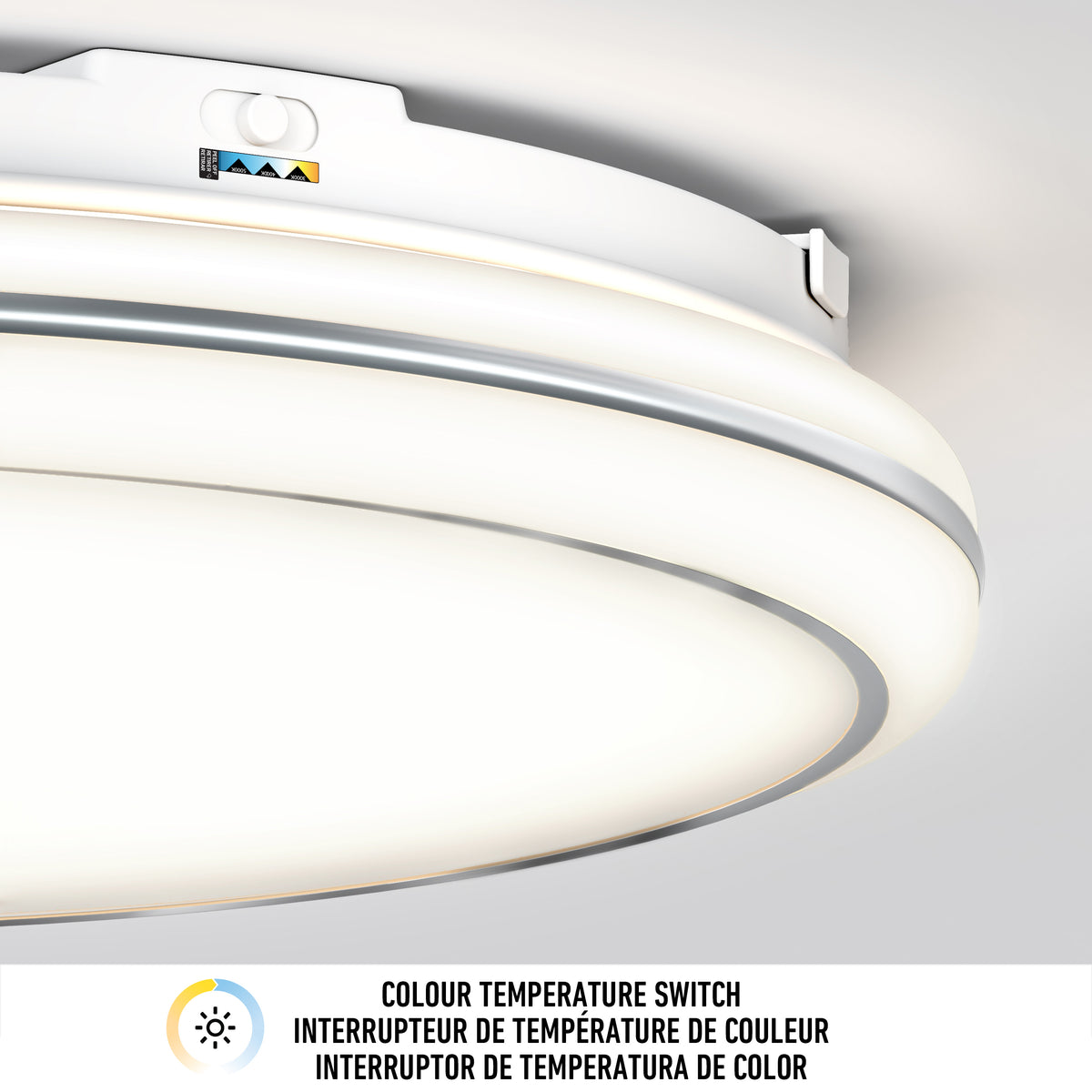 Emina 13 in. LED flush mount light 3 CCT